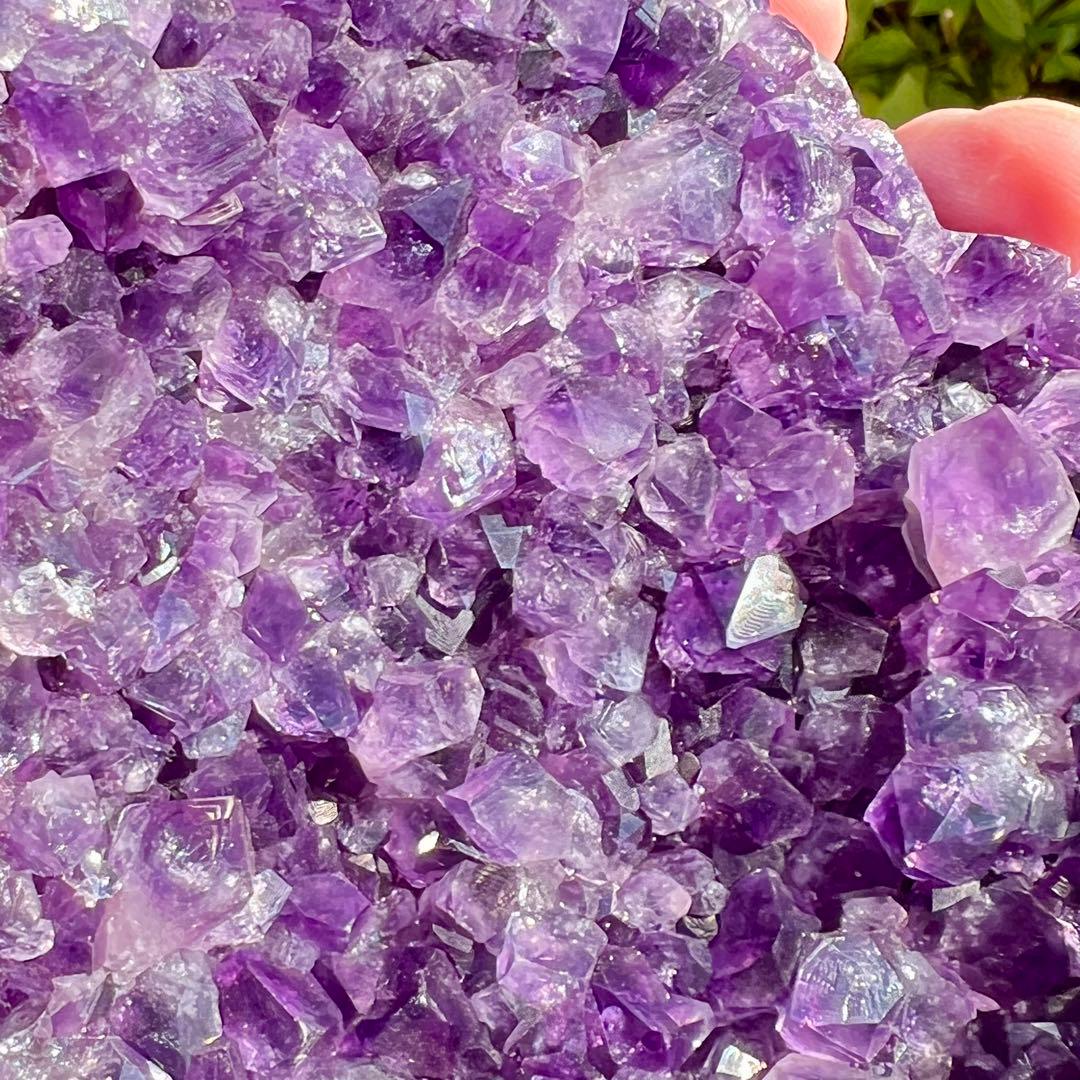 トップクオリティ　ウルグアイ産　アメジストクラスター　ハート型　アメジスト　6