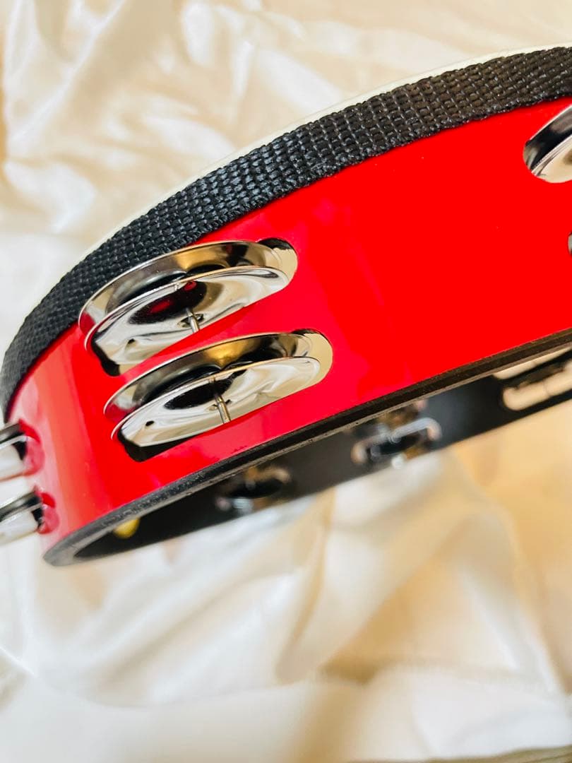 REMO レモ タンバリン 25cm Fiberskyn 木製 ダブルジングル赤 - メルカリ