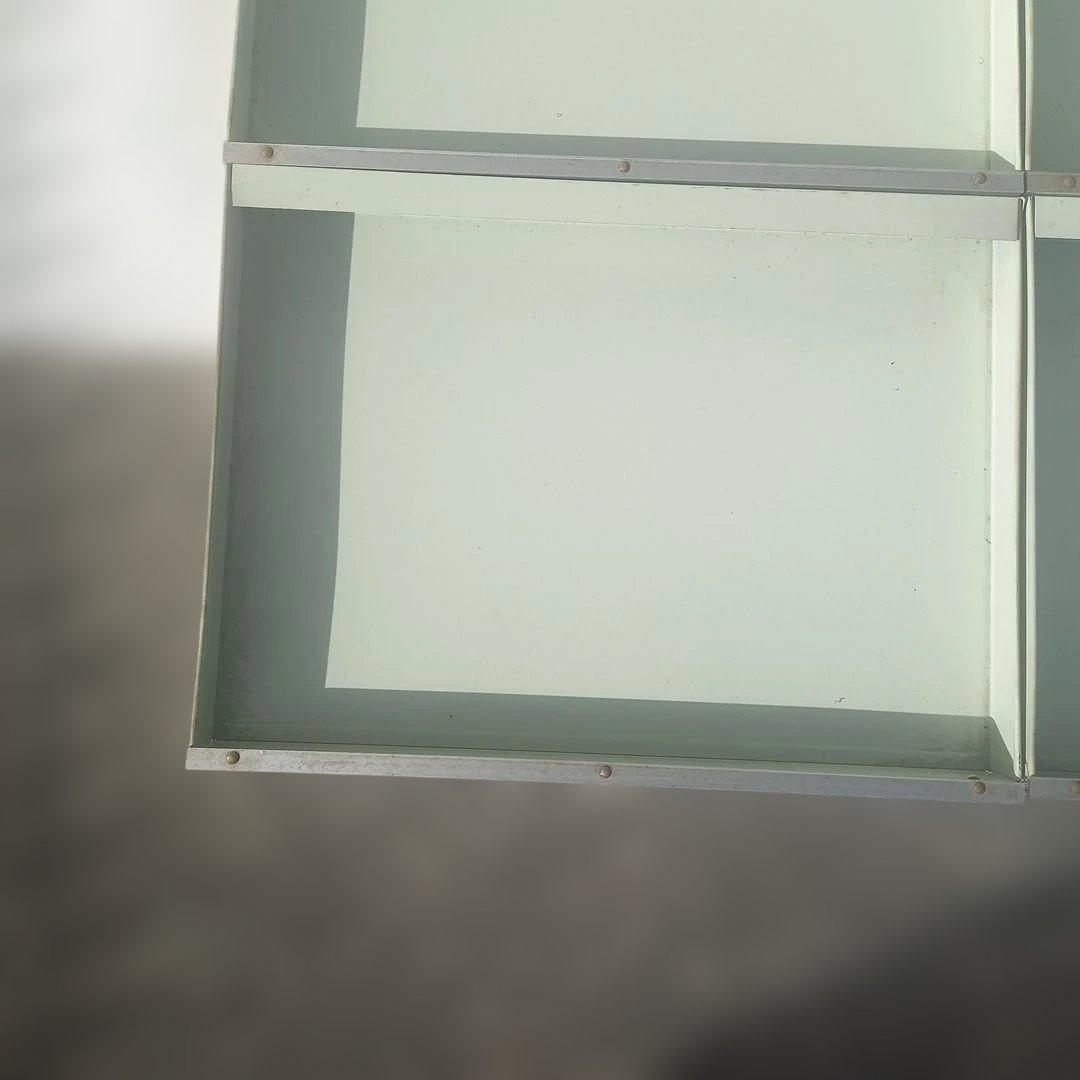 7段スチールラック グレー