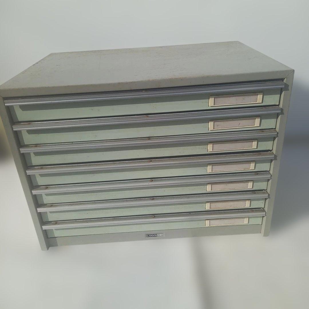 7段スチールラック グレー