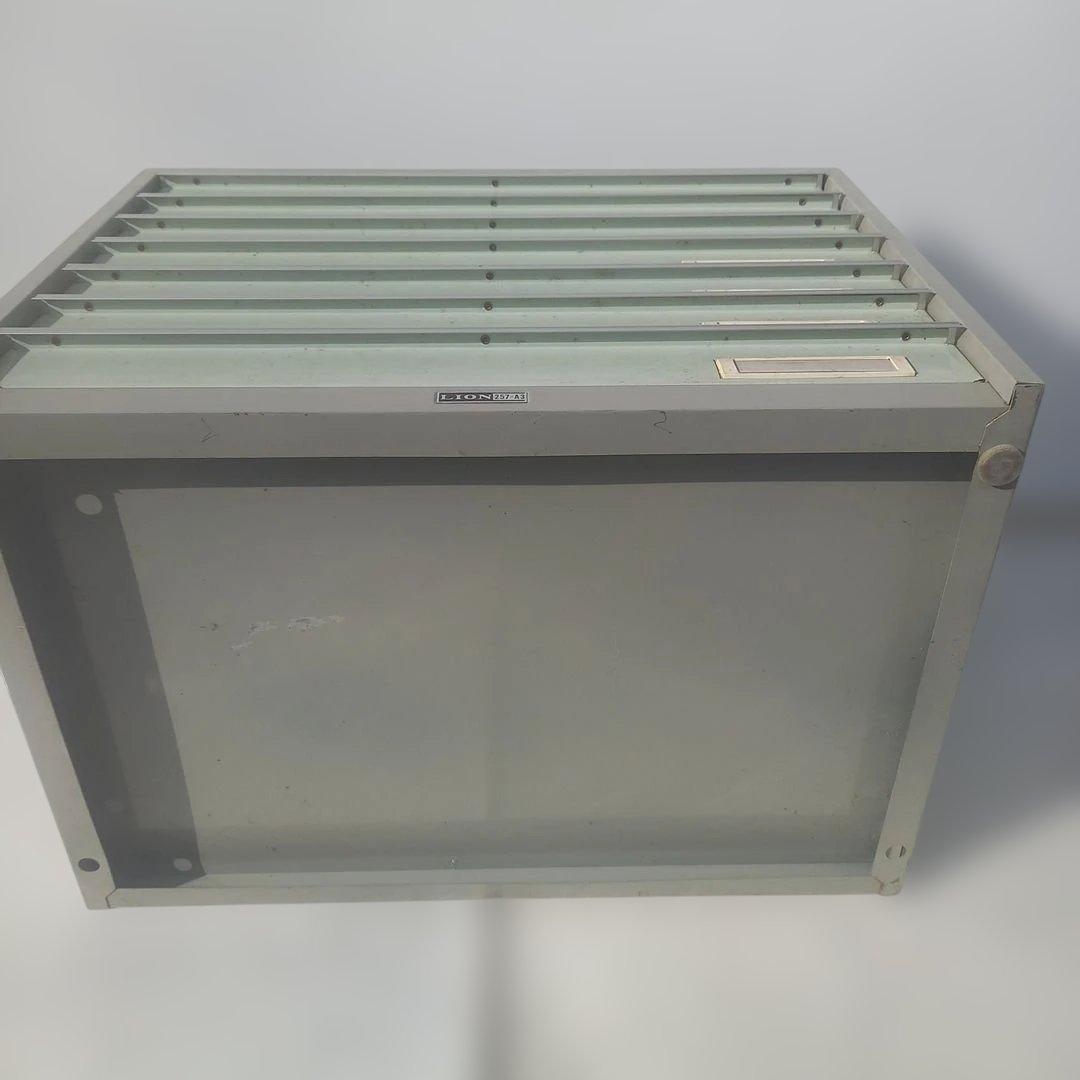 7段スチールラック グレー