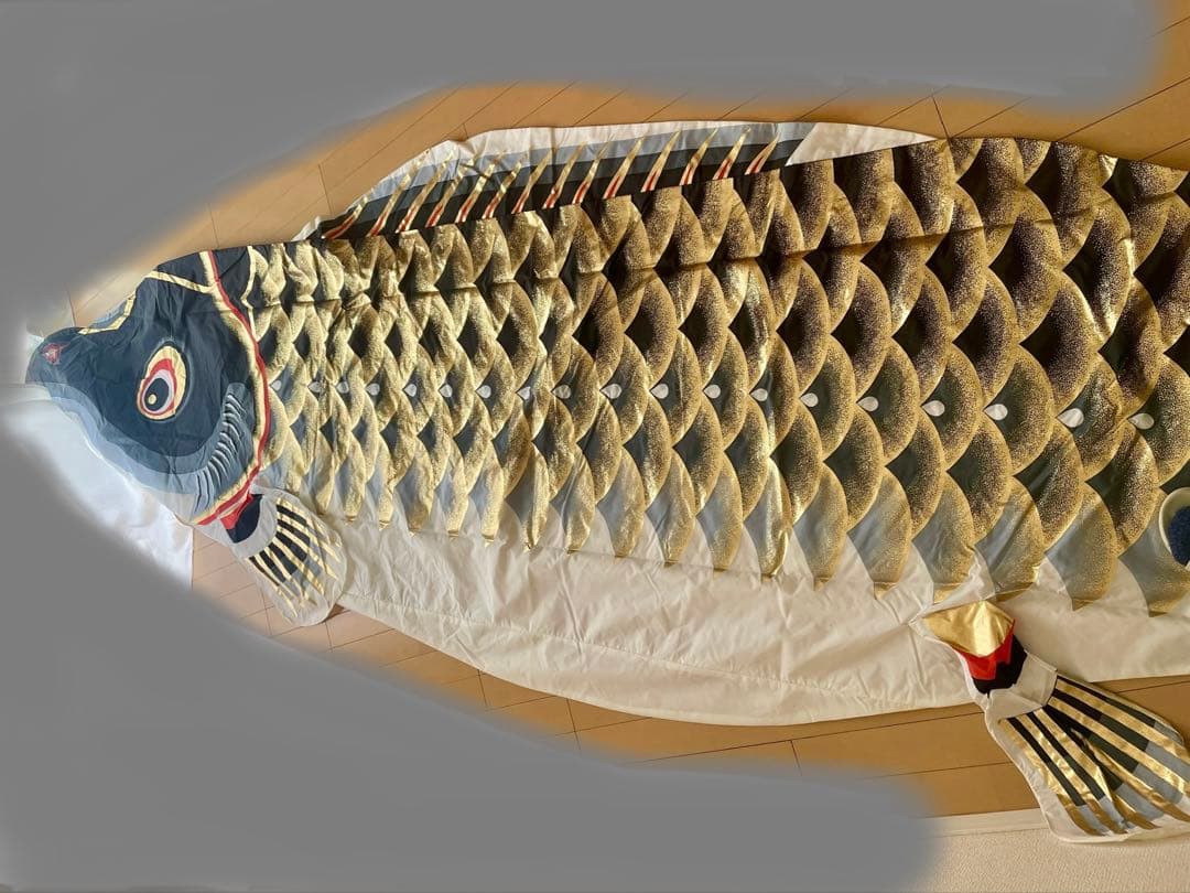 nonnoさん専用　　鯉のぼり 5m 黒赤青　吹き流し　大型　多彩な色合い