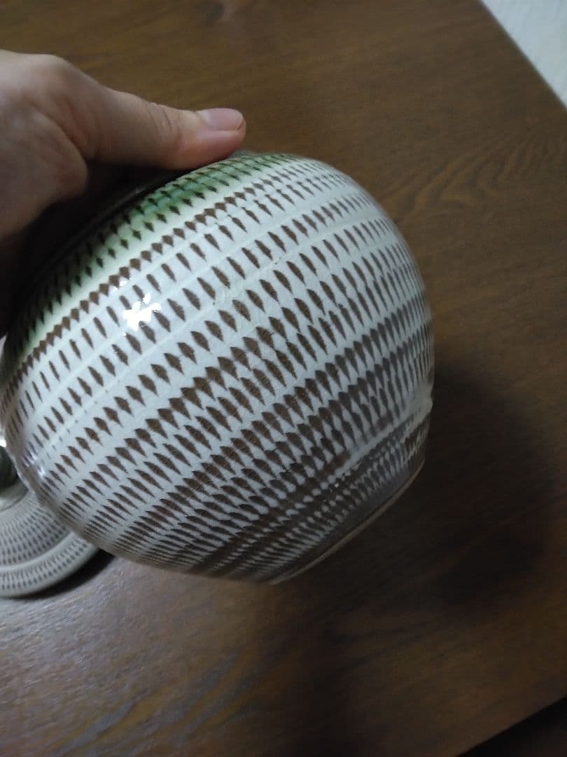 小石原焼 陶器 刷毛目 飛び鉋 壺 インテリア