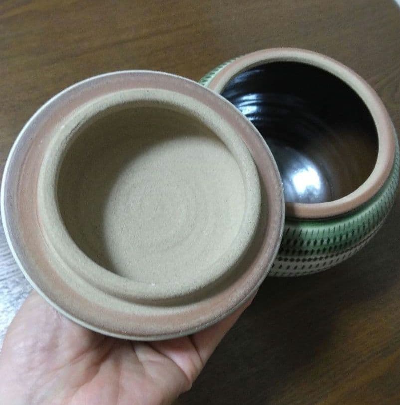 小石原焼 陶器 刷毛目 飛び鉋 壺 インテリア