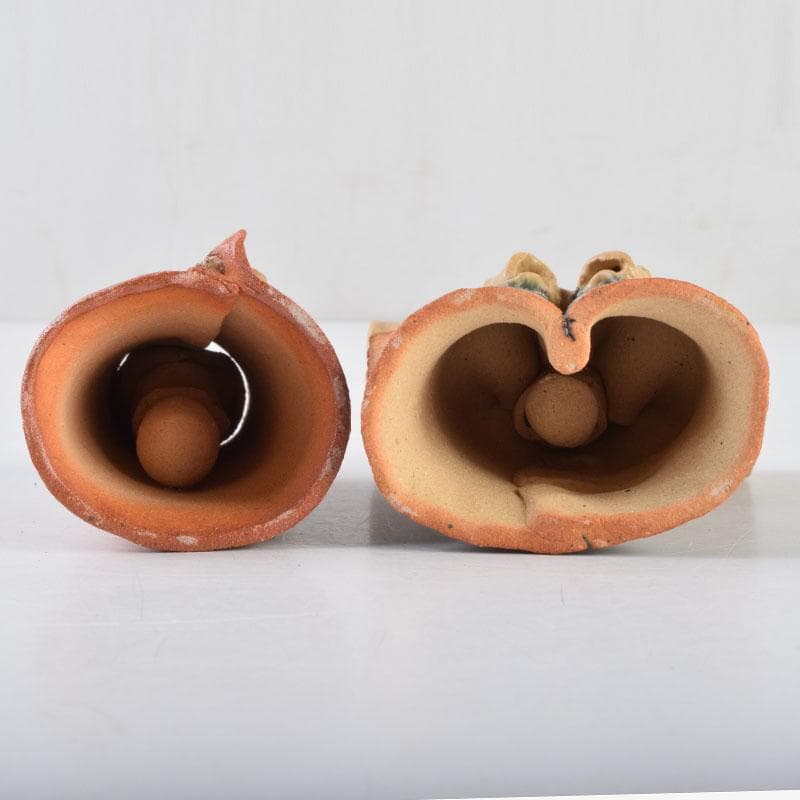 矢羽田英子作 陶人形 雛人形 立雛 共箱 V 8703