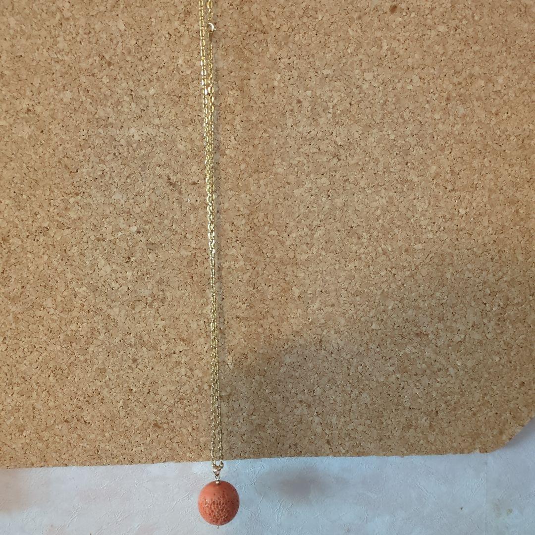 アンティーク　ビンテージ　大昔の珊瑚ネックレス　大玉