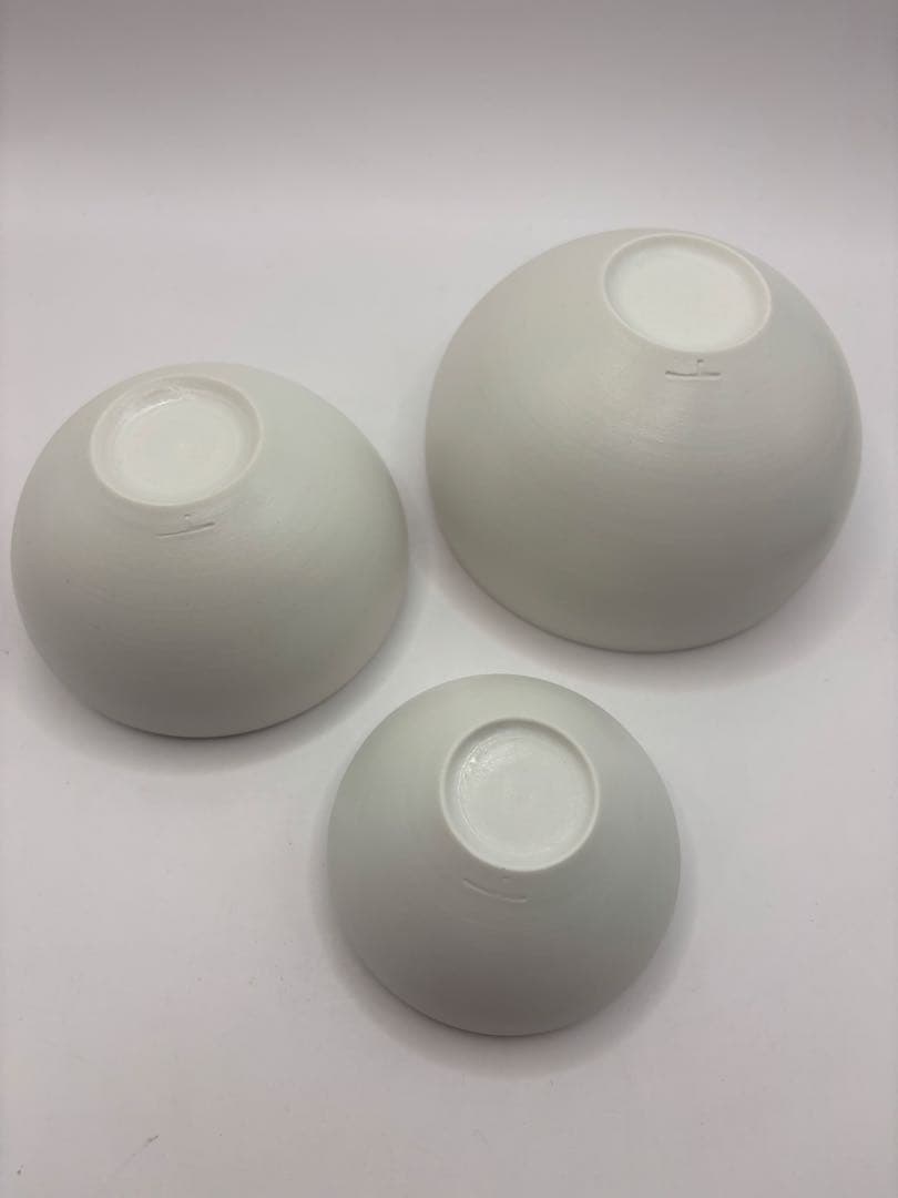 高久敏士　丸飯碗3点セット