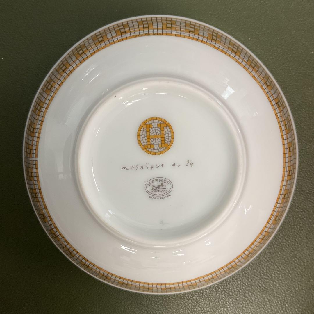 H6386 HERMES エルメス　モザイク　デザイン　ボウル 茶碗　2個セット