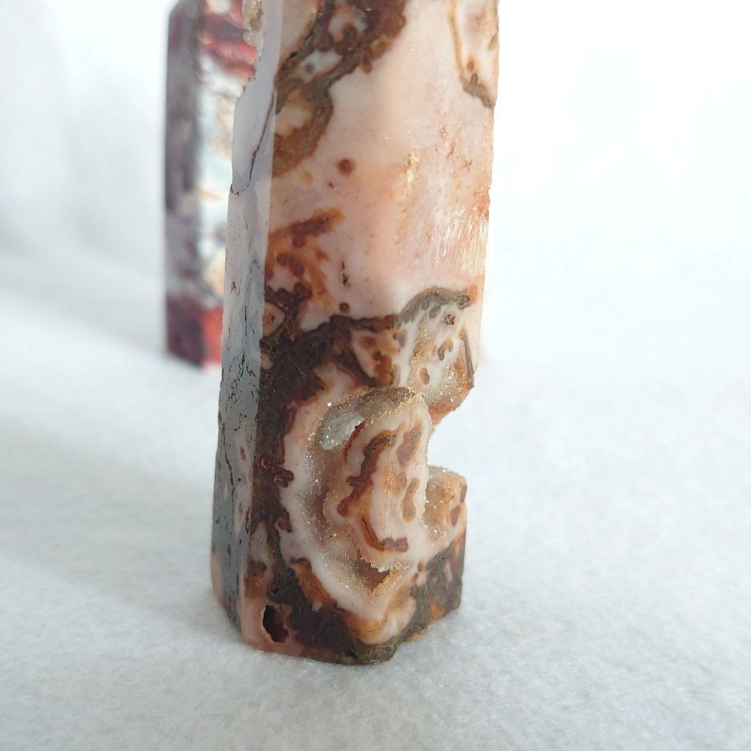 ピンク瑪瑙、メキシコ瑪瑙、レッドモスアゲート特別セット　ポイントタワー素敵な逸品