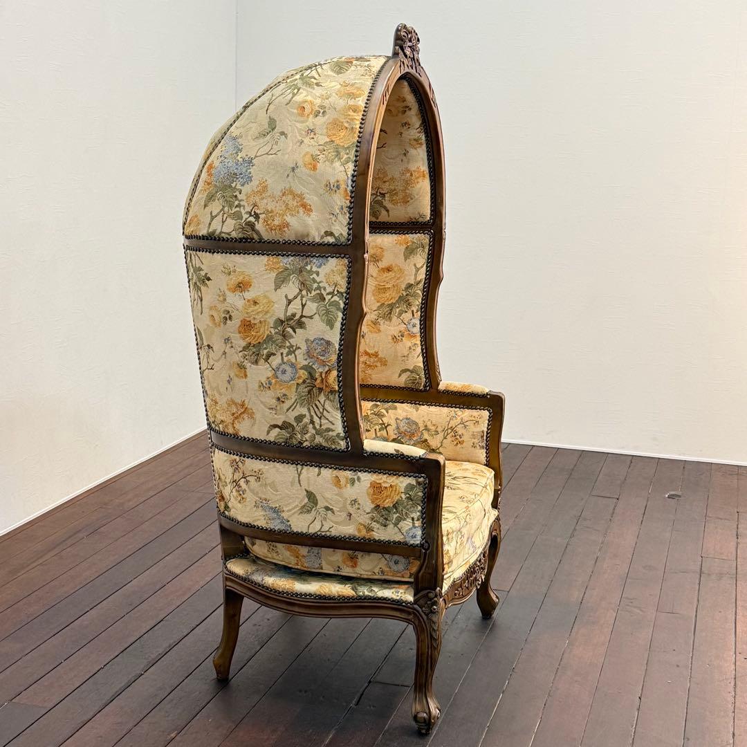 H21K8 ロココ調 猫脚 バルーンチェア ポーターズチェア