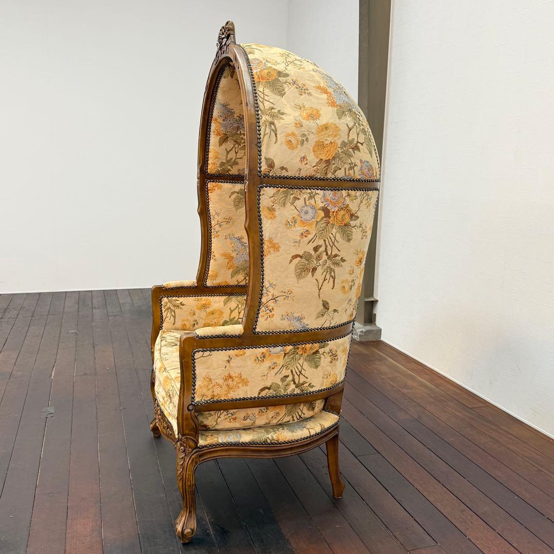 H21K8 ロココ調 猫脚 バルーンチェア ポーターズチェア