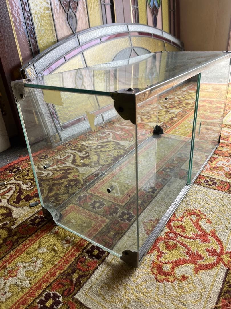 ガラス ショーケース アンティーク インテリア 昭和レトロ 当時物 什器