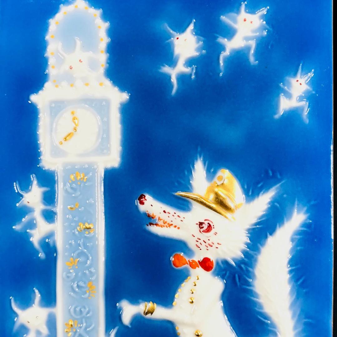 Meissen マイセン/※1級品 陶板 プラーク『七匹の子ヤギ』美品