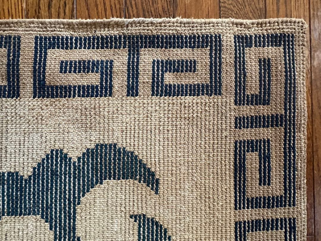 ビンテージ赤穂段通 伝統柄 専門家による修復とクリーニング済み