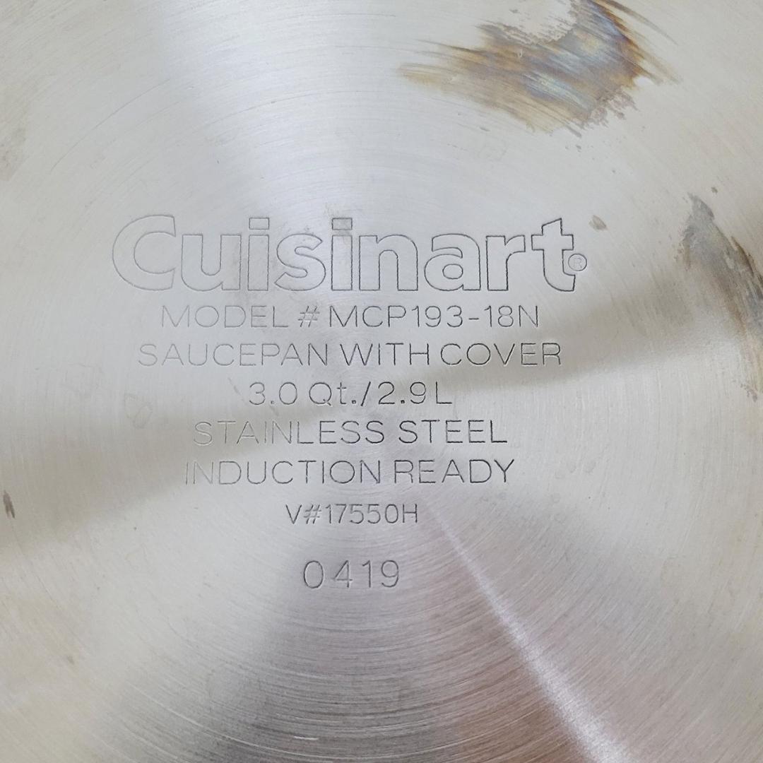 Cuisinartクイジナート片手鍋 ステンレス 2.9L MCP193-18N