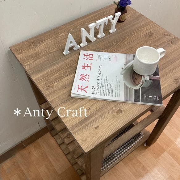 【サイズオーダー可】【引取可能】キッチンワゴン PC台 幅60cm UN 完成品