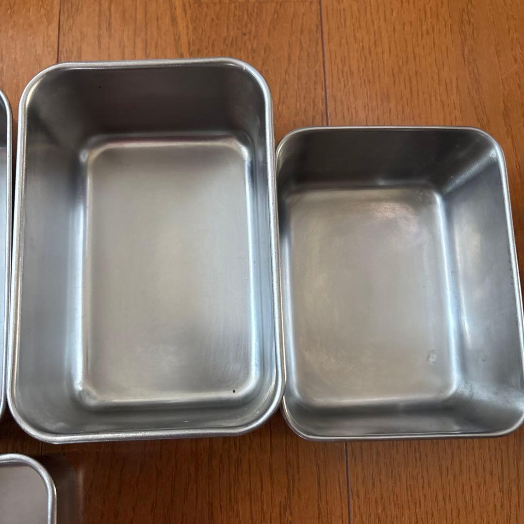 ステンレス製長方形収納ボックス15個セット