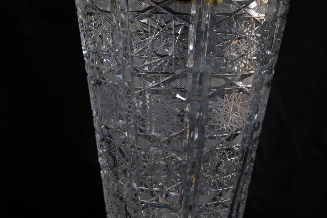 美品 ボヘミア クリスタル大花瓶 送料込み251030 - メルカリ