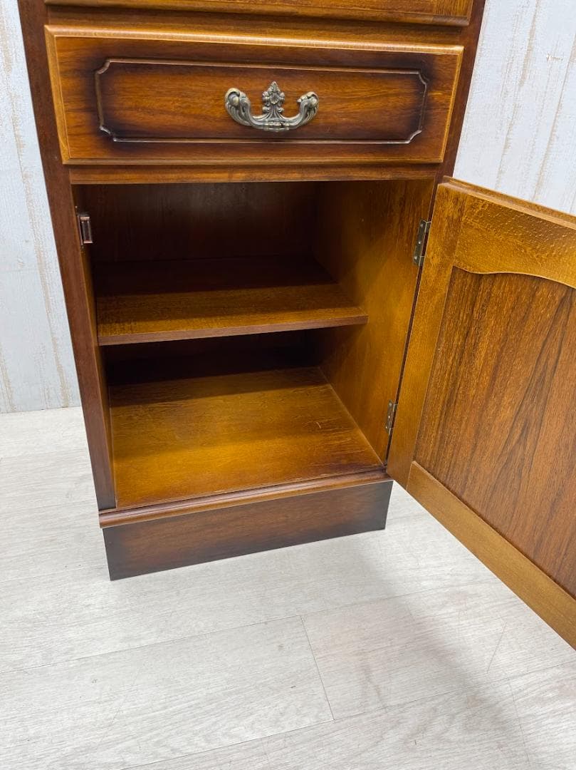 karimoku コロニアル スリムカップボード 右開き オールドカリモク