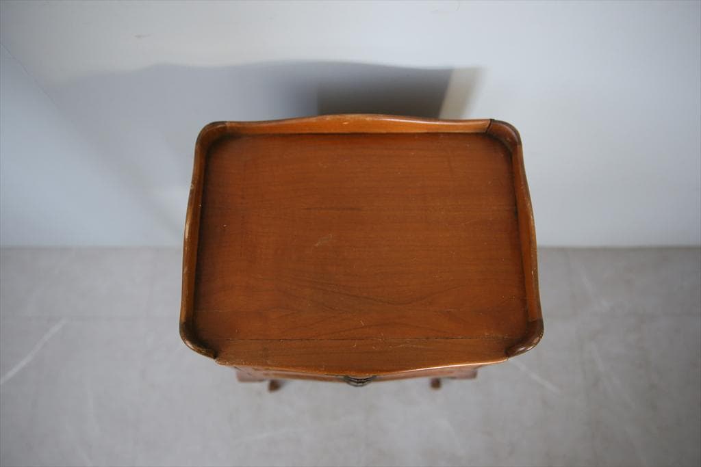 フランスアンティーク猫脚ベッドサイドキャビネット/ナイトテーブル机(91-236