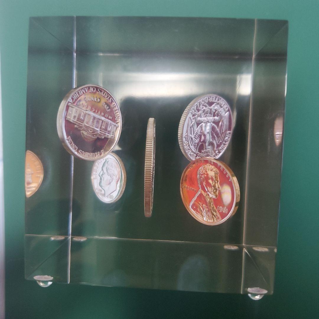 アリメカ硬貨ペーパーウエイト