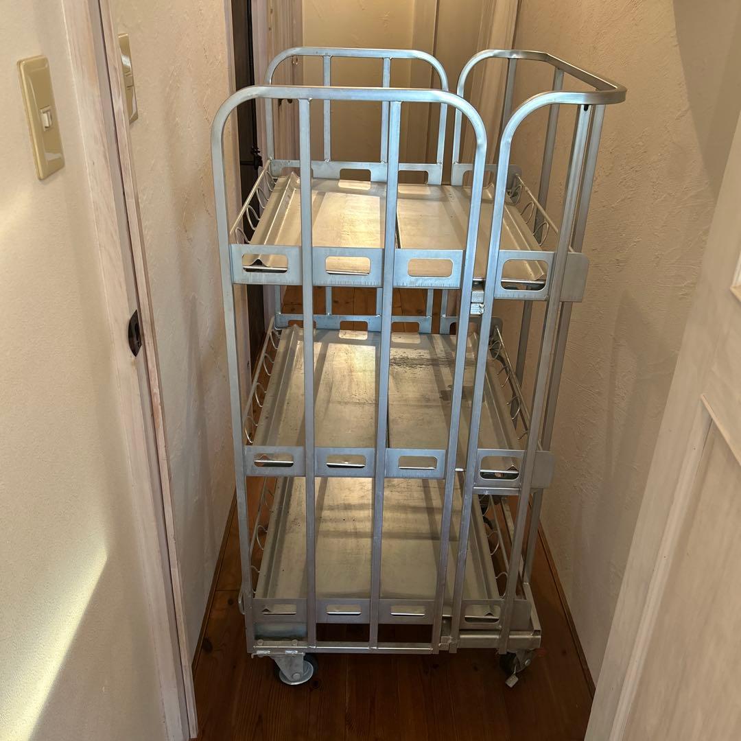 《専用》3段メタルワゴン シルバー