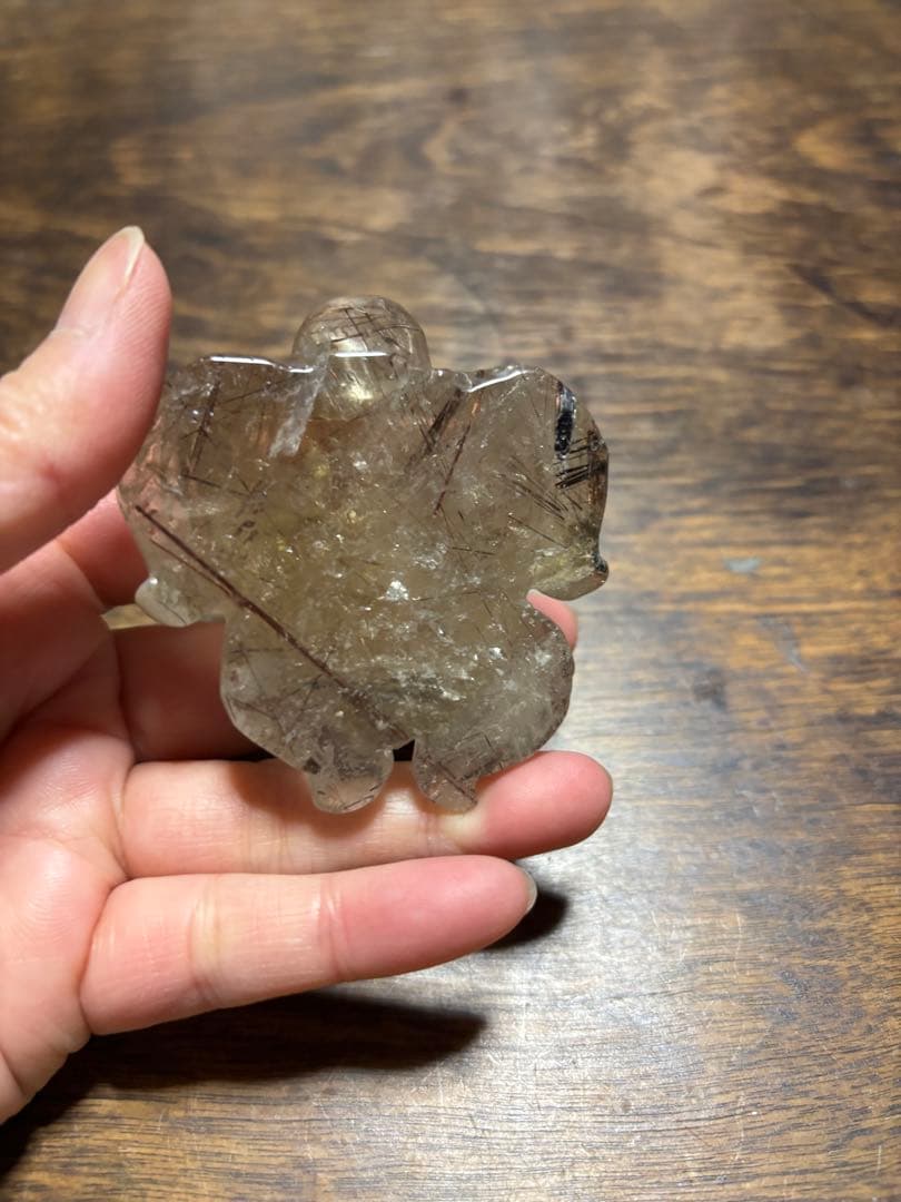 ブラックルチル　カメ　カービング　レッドルチル