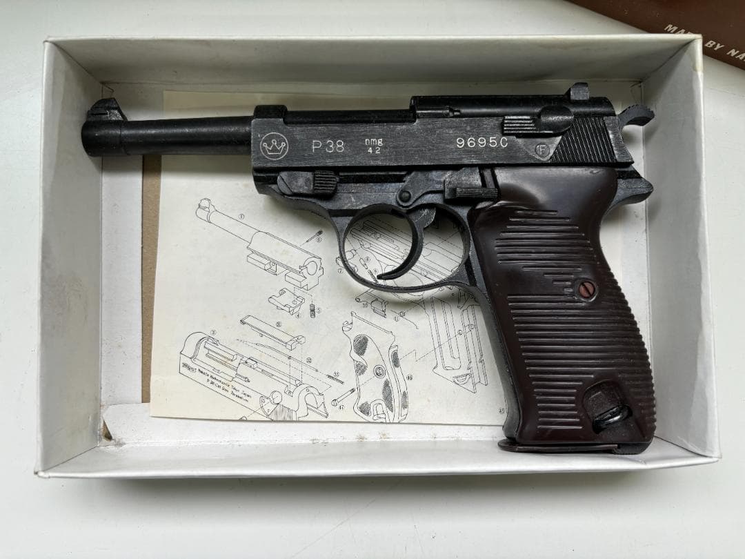 ビンテージ モデルガン ワルサー P38 WORLD WAR II 中田商店 - メルカリ