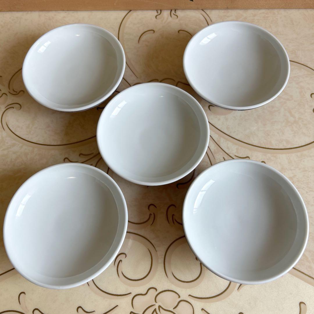 有田焼　藤太郎窯　染錦木甲三方割　雑煮碗揃　5客　蓋付き丼ぶり　金彩古伊万里