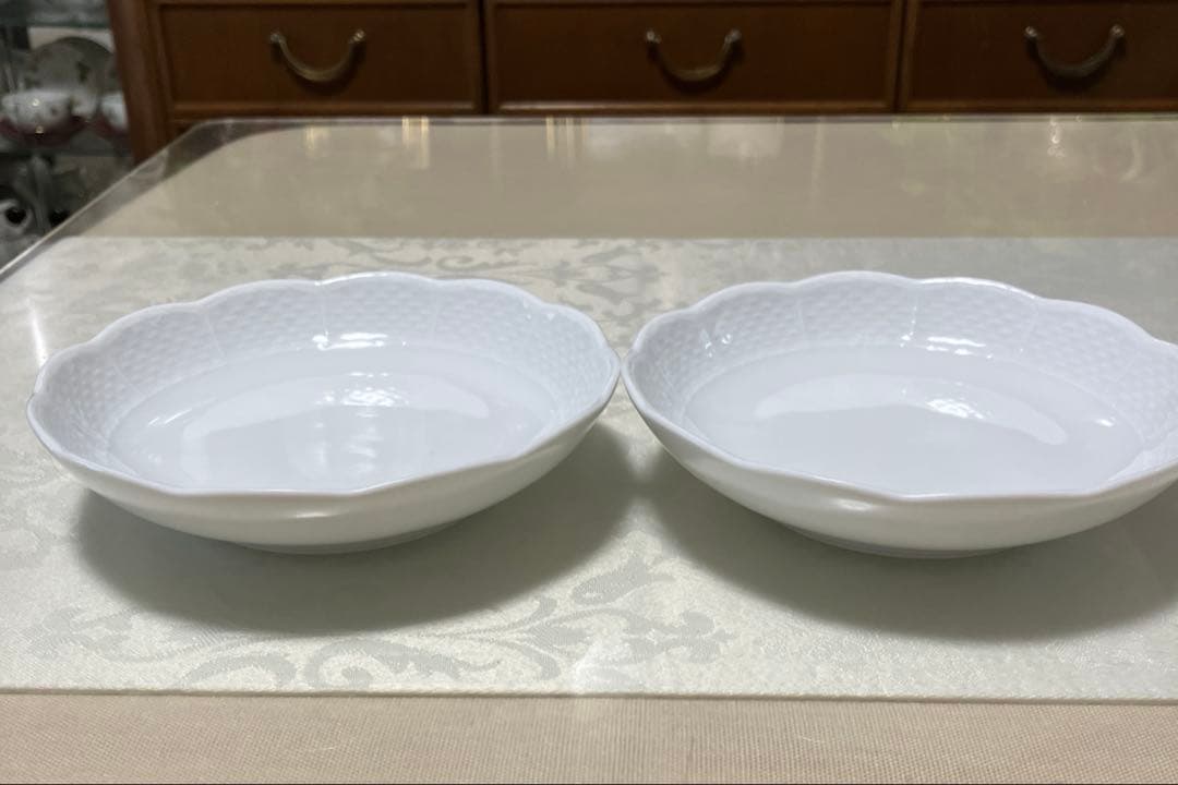 リチャードジノリ ベッキオホワイト ディッシュラウンドS 2枚セット