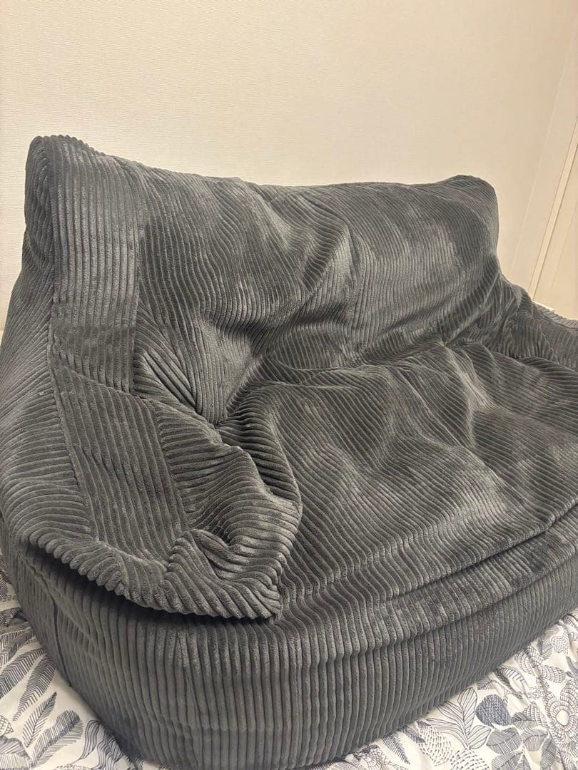 LOOSY 2人掛けビーズソファ チャコール