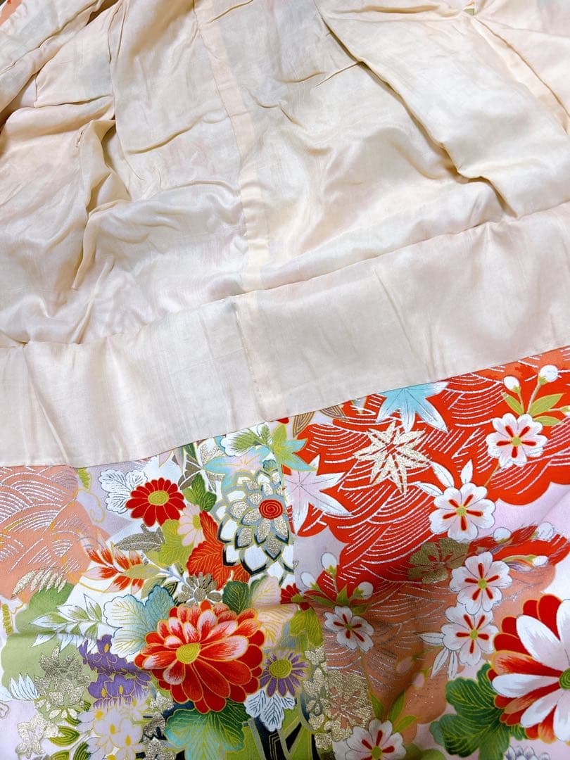 レトロ着物♡総絞り被布　七五三　3歳　女の子　フルセット　ピンク　アンティーク