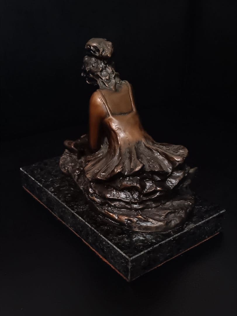 G.Visentin イタリア製 ブロンズ像 バレリーナ 彫刻 ヴィンテージ