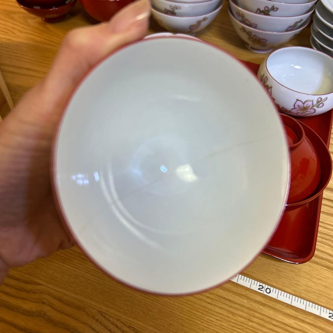 雛祭り　お膳　雛道具　田中屋　陶器　桐箱付き