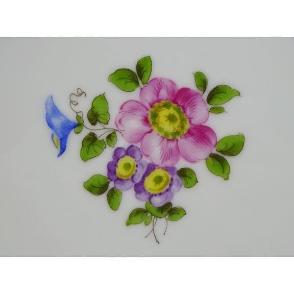 新品アウガルテン シンプルブーケ プレート19cm 野バラ