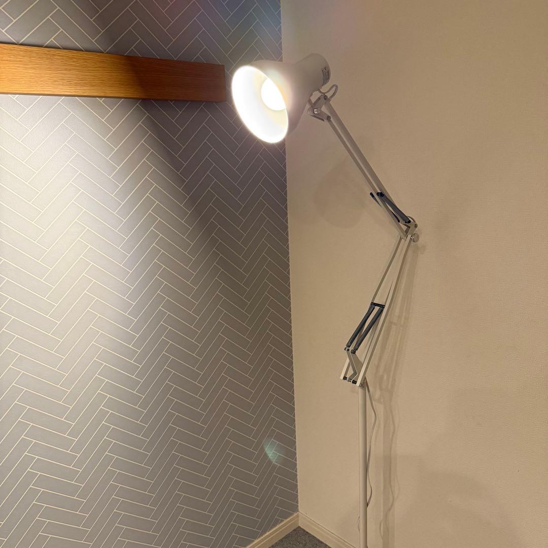 無印良品 アルミフロアライト 照明 インダストリアル 廃盤　北欧　インテリア