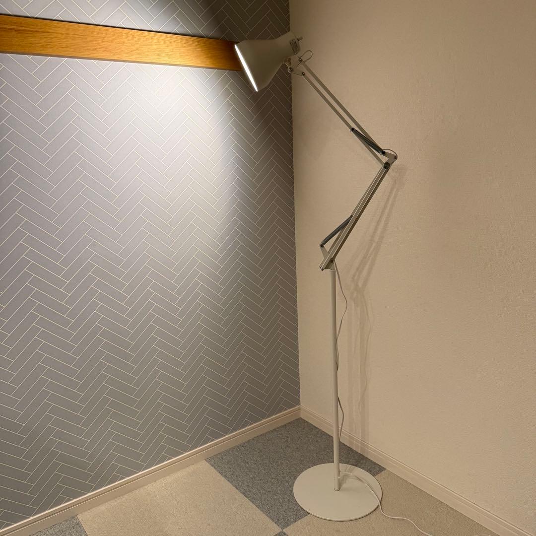 無印良品 アルミフロアライト 照明 インダストリアル 廃盤　北欧　インテリア