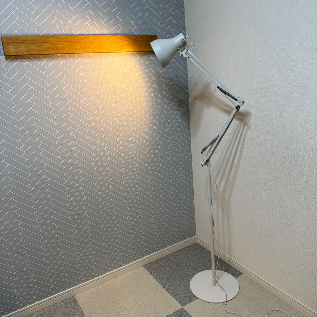 無印良品 アルミフロアライト 照明 インダストリアル 廃盤　北欧　インテリア