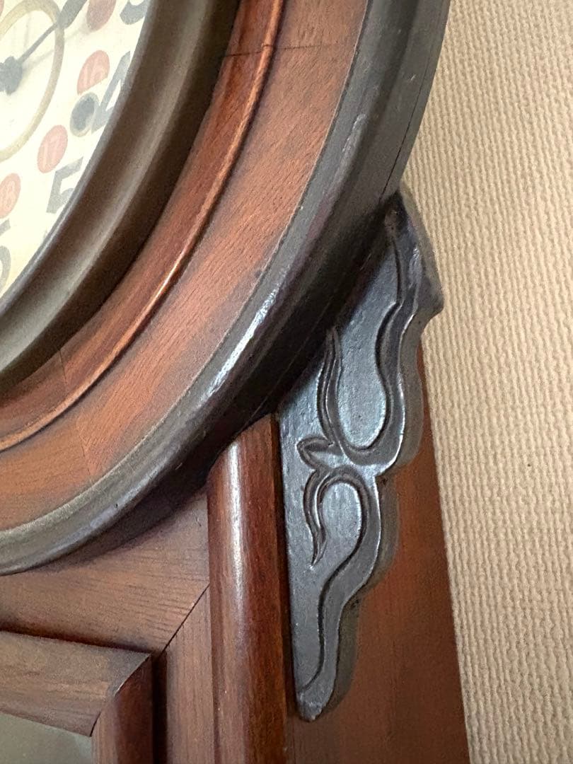 希少 ビンテージボンボン柱時計