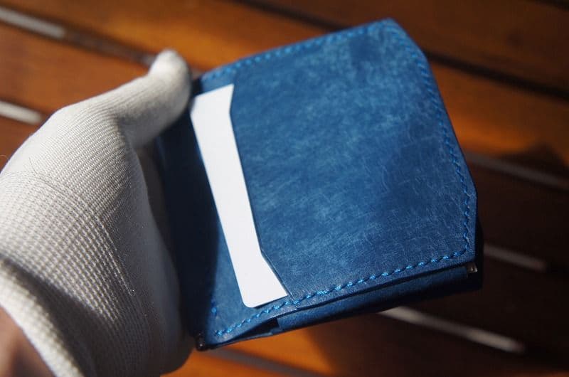 【送料無料】マヤベリーのマネークリップウォレット【コバルト】