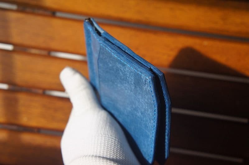 【送料無料】マヤベリーのマネークリップウォレット【コバルト】