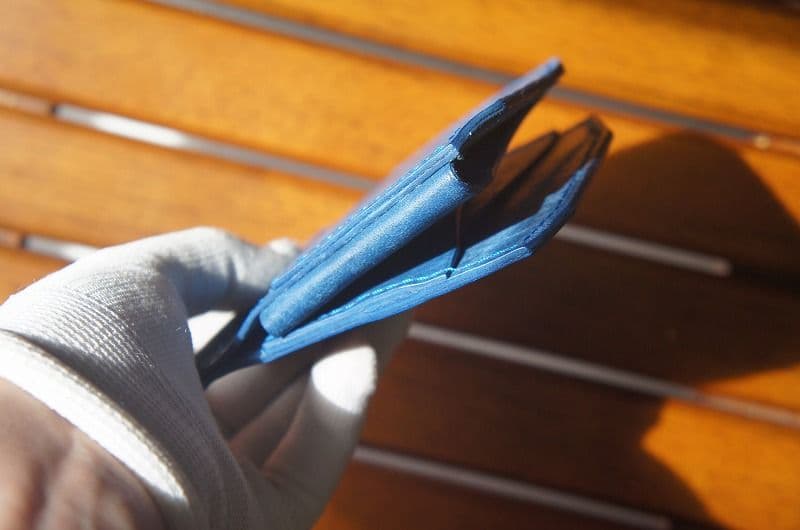 【送料無料】マヤベリーのマネークリップウォレット【コバルト】