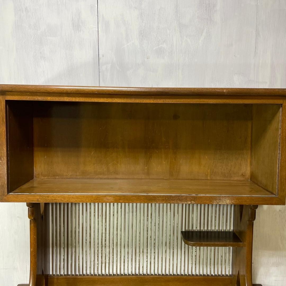 ヴィンテージ カップボード モールガラス 食器棚 収納 飾り棚 ビンテージ