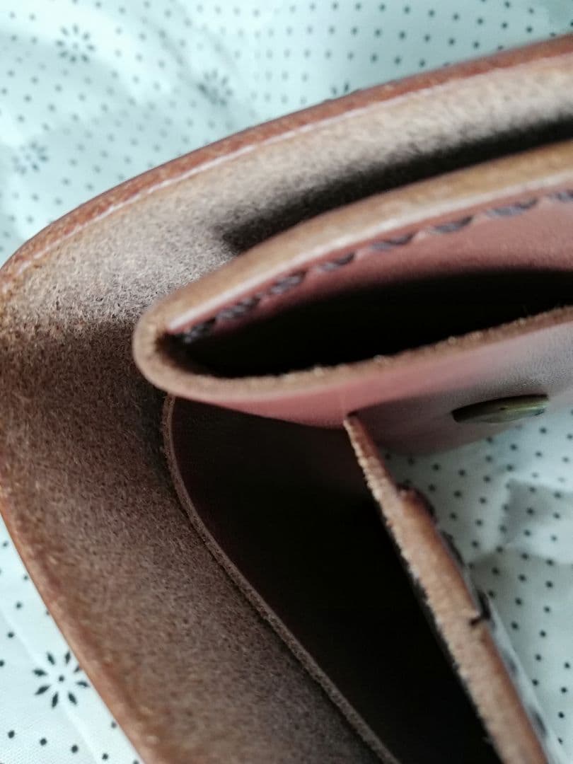 本革財布 フクロウエンボスイラスト加工 二折り Kotochi-no 本革サイフ