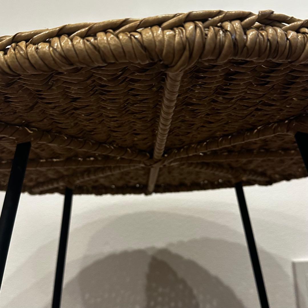 訳あり】シンセティックラタンサイドテーブルΦ55×h47cm通常55,000円