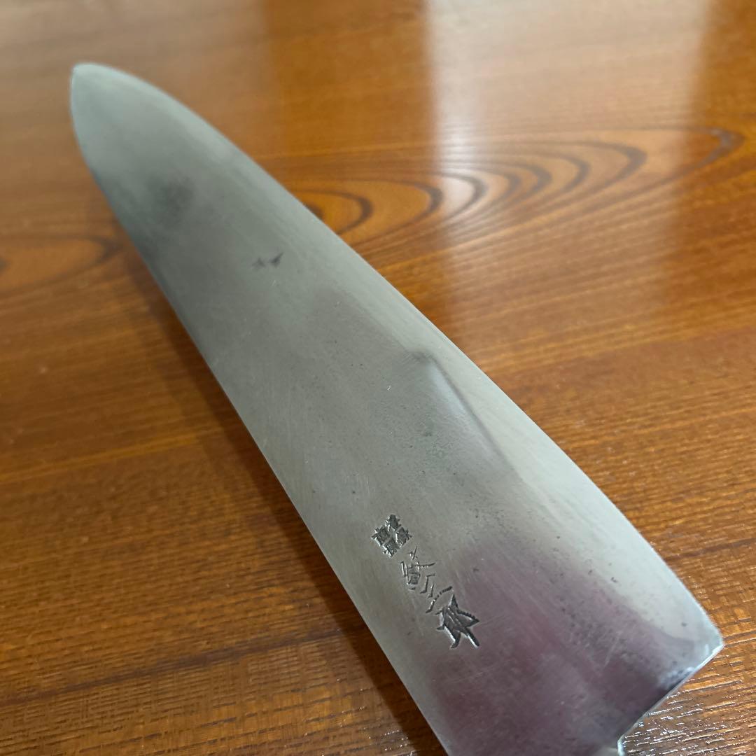 牛刀包丁 紋三郎作 全長41cm刃28cm重約308g厚約2mm ★送料無料