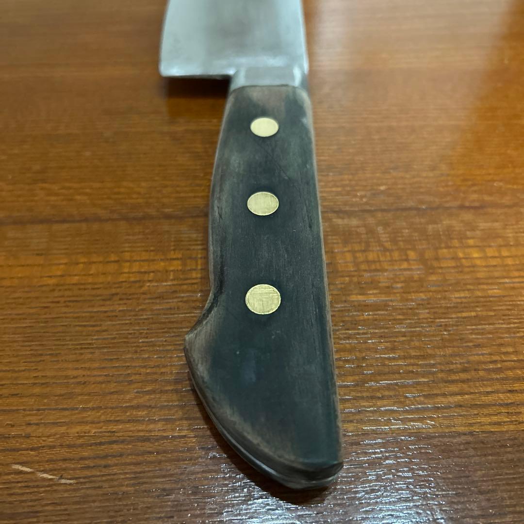 牛刀包丁 紋三郎作 全長41cm刃28cm重約308g厚約2mm ★送料無料