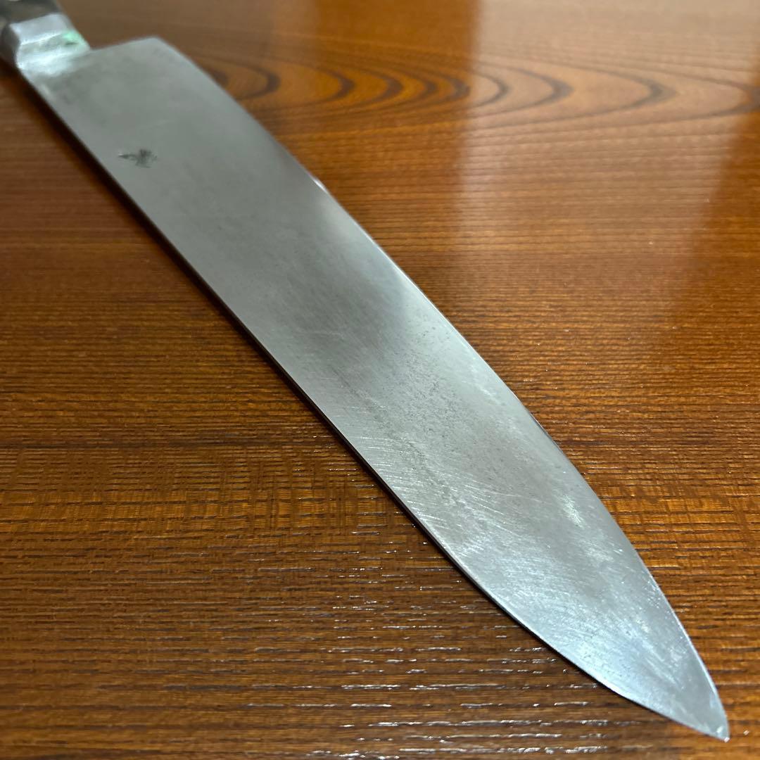 牛刀包丁 紋三郎作 全長41cm刃28cm重約308g厚約2mm ★送料無料