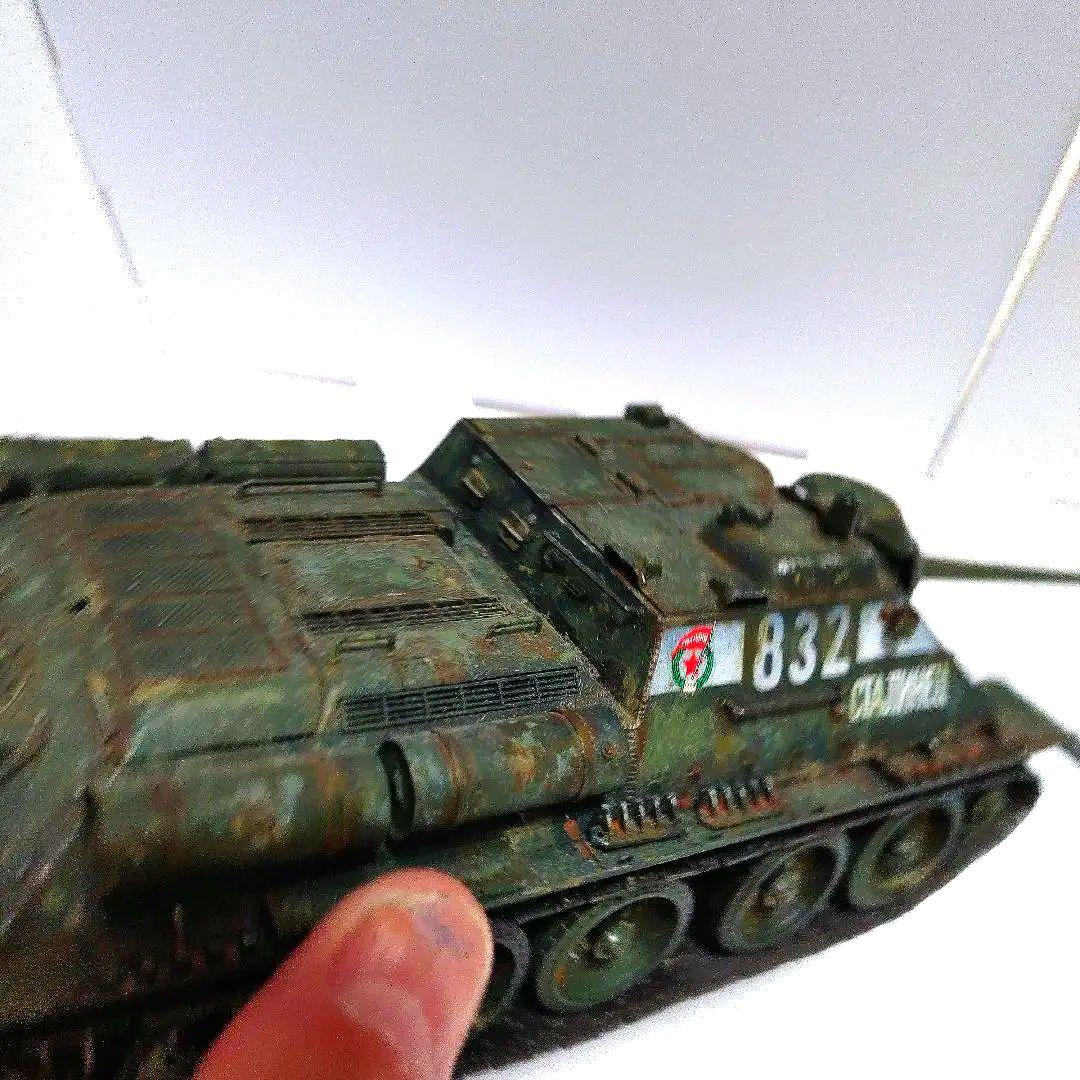 〚塗装済み完成品〛タミヤ　1/35　ソビエトタンク　 SU85駆逐戦車