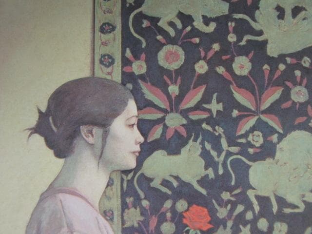 相笠昌義、【アラベスク・II】、希少な大判額装用画集より、美品、日本